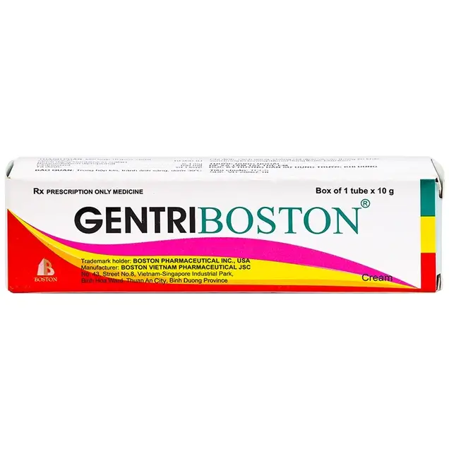 Kem bôi da GentriBoston điều trị các tổn thương viêm ngoài da (10g)