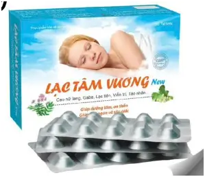 LẠC TÂM VƯƠNG New Giúp dưỡng tâm, an thần Giúp ngủ ngon và sâu giấc