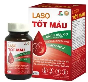 Laso Tốt Máu, hỗ trợ bổ sung sắt, giảm nguy cơ thiếu máu do thiếu sắt