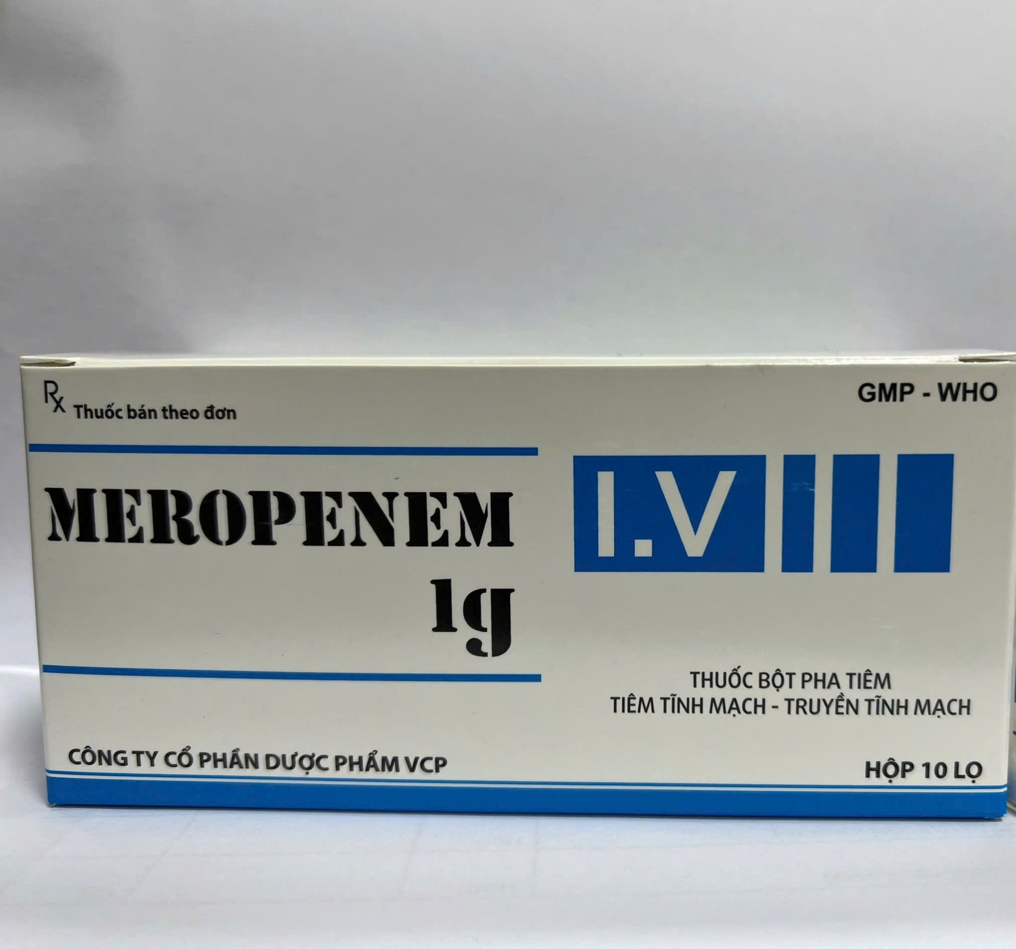Meropenem 1g điều trị các nhiễm khuẩn nặng