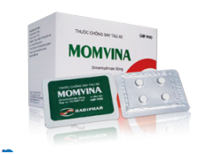 MOMVINA phòng và điều trị chứng buồn nôn, nôn, chóng mặt khi say tàu xe