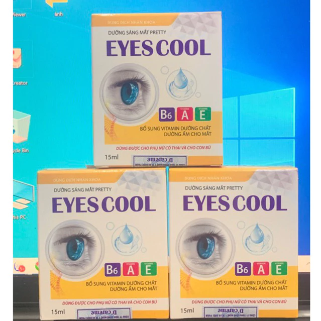 Nhỏ mắt Eyescool giúp dưỡng ẩm mắt, giảm tình trạng mờ mắt, mỏi mắt, phòng các bệnh ở mắt