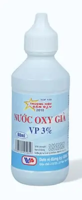 Nước Oxy già VP 3% VĨNH PHÚC giúp sát khuẩn vết thương (Lốc 10 Chai x 60ml)