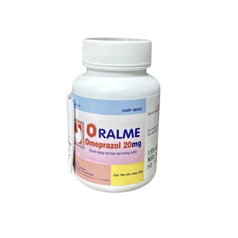 Oralme 20mg diều trị loét dạ dày