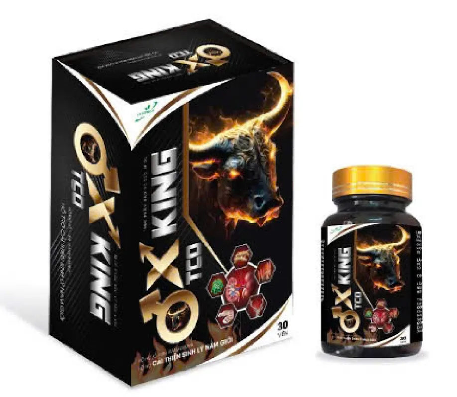 OX KING TCO - Viên Uống Tăng Cường Sinh Lý Nam Giới, Bổ Thận Tráng Dương Hiệu Quả