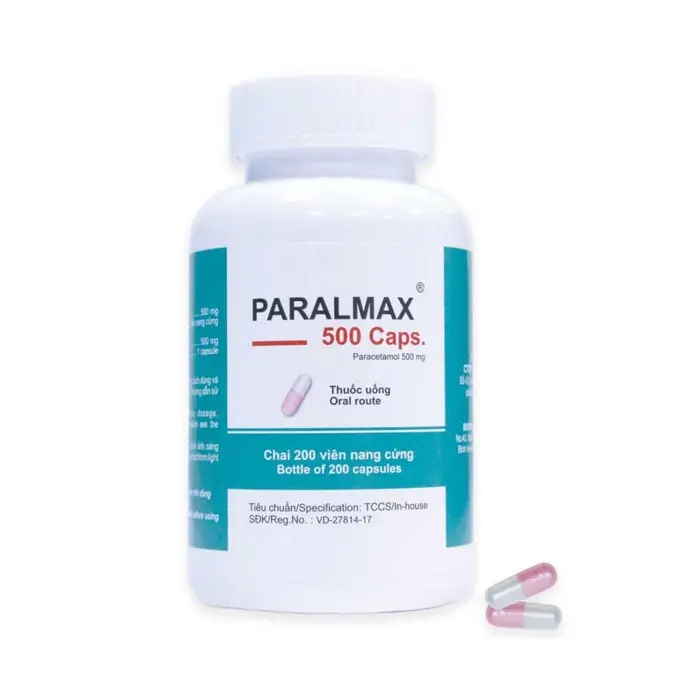 Paralmax 500 Caps giúp giảm đau và hạ sốt