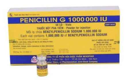 Penicillin G 1.000.000iu/Ml Mekophar (H/50 Lọ)