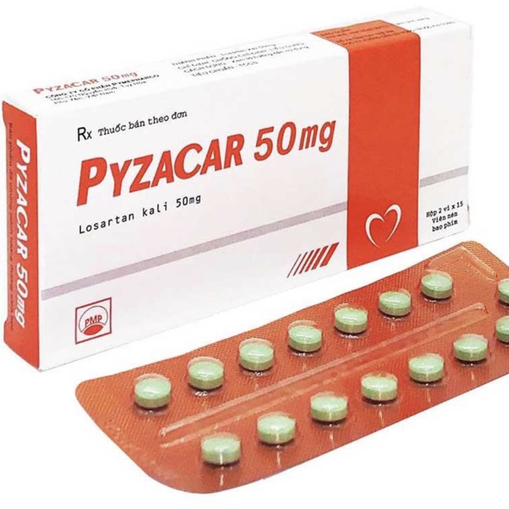 Pyzacar 50mg điều trị tăng huyết áp
