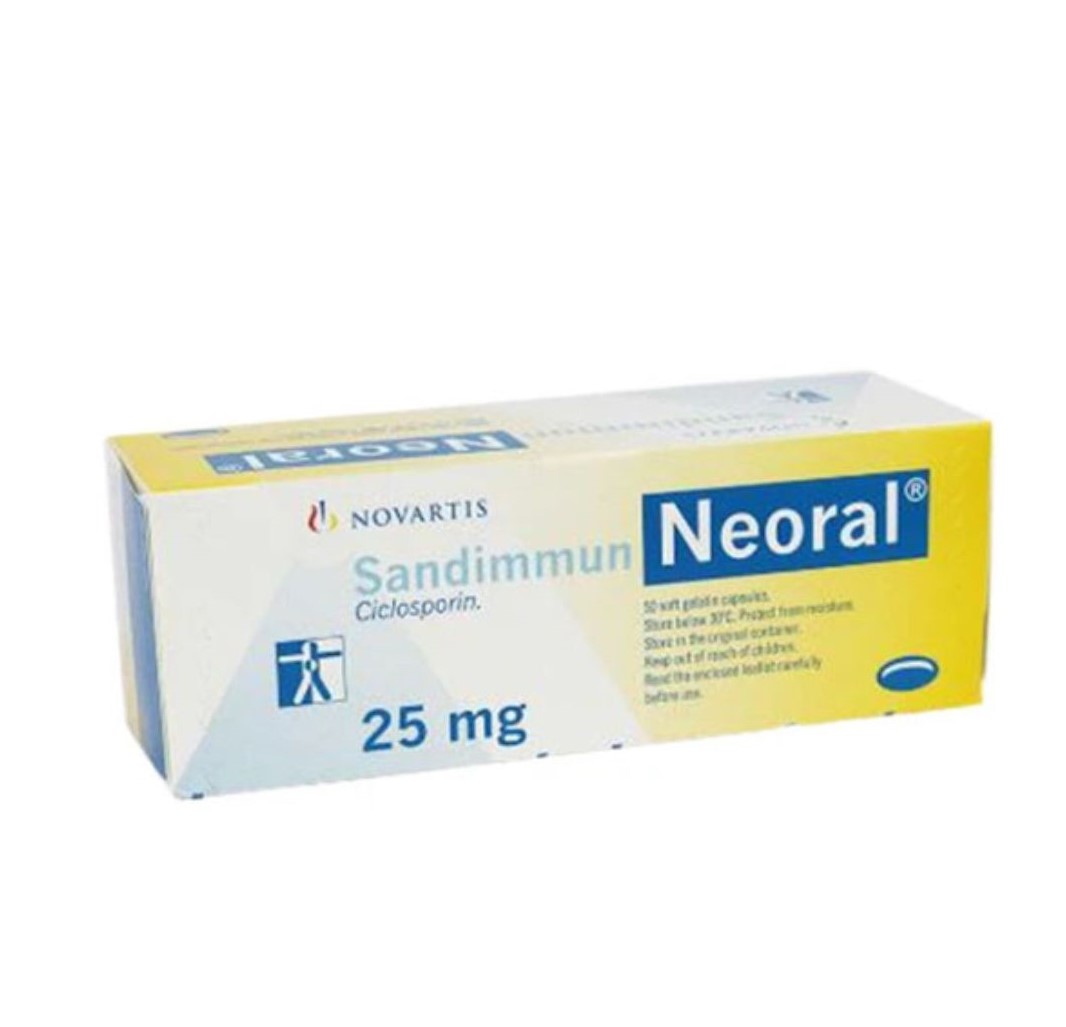 Sandimmun Neoral 25 mg giúp ức chế hệ thống miễn dịch của cơ thể