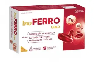 Sắt Ino Ferro Gold Ích Nhân Hộp 30 Bổ Sung Sắt Cái Thiện Tình Trạng Thiếu Máu