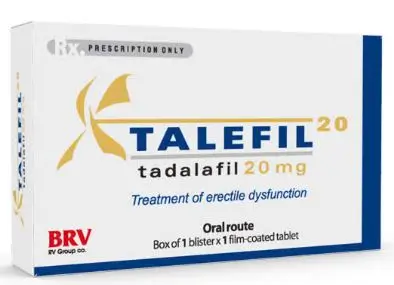 Talefil 20 Hộp 1 Viên – Điều Trị Rối Loạn Cương Dương
