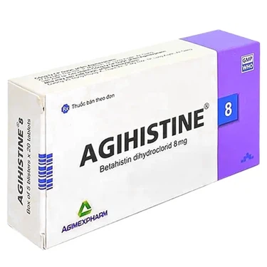 Thuốc Agihistine 8 Agimexpharm điều trị hội chứng Ménière (5 vỉ x 20 viên)