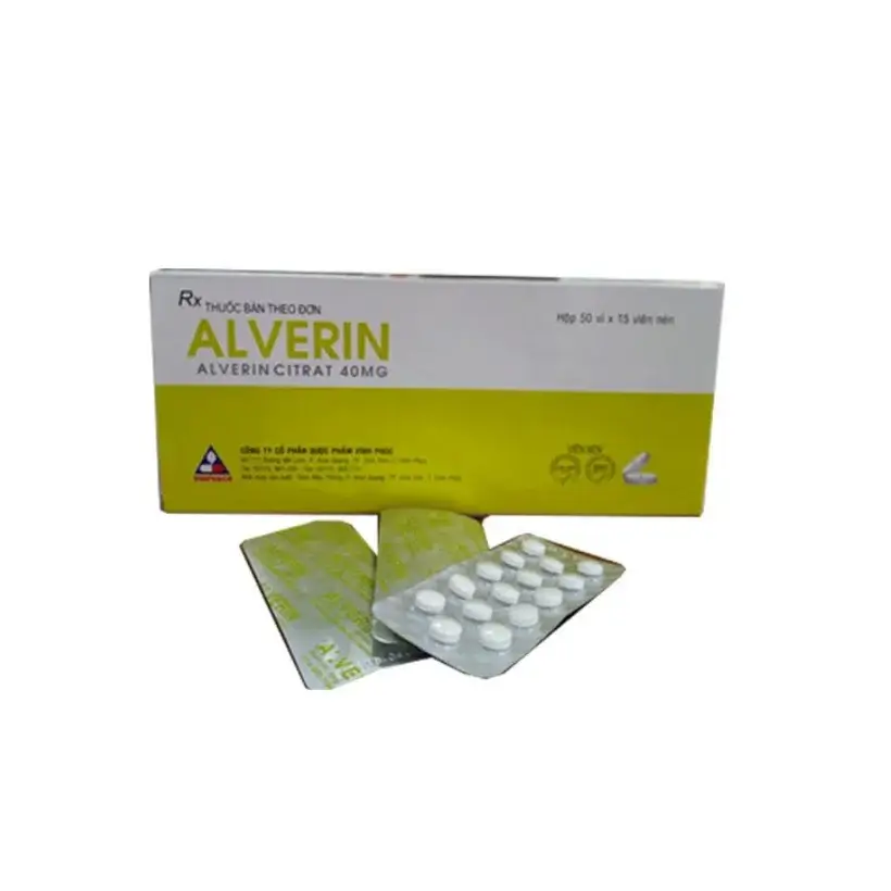 Thuốc Alverin Vinphaco – Hộp 50 Vỉ – Điều Trị Co Thắt Cơ Trơn