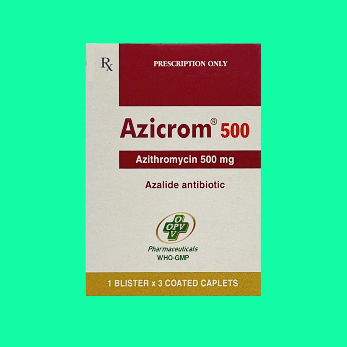 Thuốc Azicrom 500 điều trị nhiễm khuẩn hô hấp