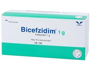 Thuốc Bicefzidim 1g Bidiphar điều trị các bệnh nhiễm trùng
