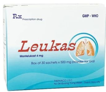 Thuốc bột uống Leukas 4mg Thephaco dự phòng và điều trị hen phế quản mạn tính (30 gói)