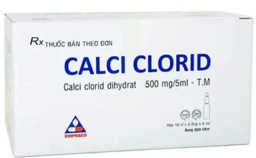 Thuốc Calci Clorid Vinphaco điều trị cho các bệnh nhân thiếu hụt Calci