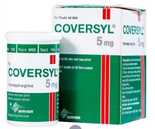 Thuốc Coversyl 5mg Servier điều trị tăng huyết áp (30 viên)