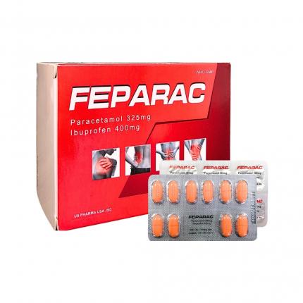 Thuốc Feparac (325/400mg) - Giảm đau, hạ sốt, chống viêm