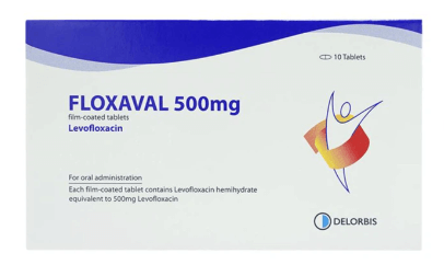 Thuốc Floxaval 500mg Delorbis điều trị nhiễm khuẩn (10 viên)