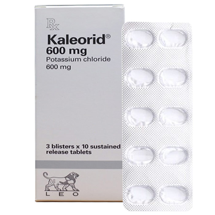 Thuốc Kaleorid LP 600 giúp bổ sung điện giải và điều trị tình trạng thiếu hụt kali trong máu