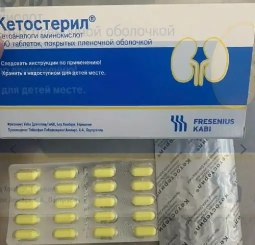 Thuốc Ketosteril phòng và trị suy thận mạn
