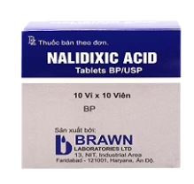 Thuốc kháng sinh Nalidixic Acid Brawn hộp 10 vỉ x 10 viên
