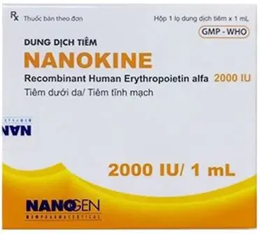 Thuốc Nanokine 2000IU/ml điều trị thiếu máu ở bệnh nhân suy thận mạn tính