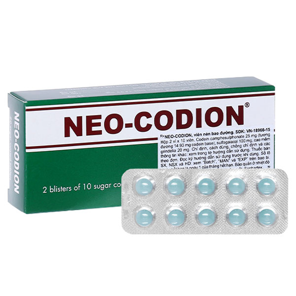 Thuốc NEO-CODIO giúp giảm ho