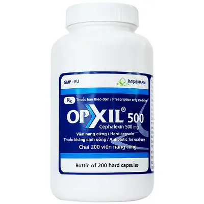 Thuốc OPXIL 500 viên nang đỏ điều trị các tình trạng nhiễm khuẩn do các vi khuẩn nhạy cảm (200 viên)