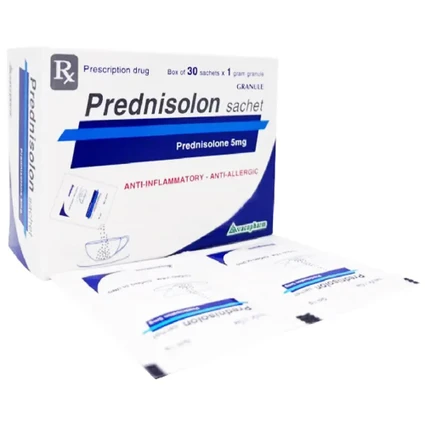 Thuốc Prednisolon Sachet 5mg Vacopharm chống viêm, chống dị ứng