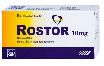 Thuốc Rostor 10mg Pymepharco điều trị tăng cholesterol máu nguyên phát (2 vỉ x 14 viên)