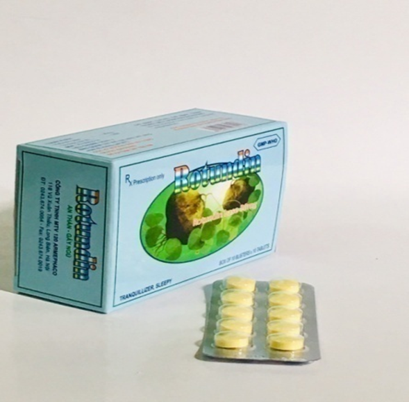 Thuốc Rotundin 60 Khapharco giúp an thần, giảm đau co thắt ở đường tiêu hóa (10 vỉ x 10 viên)