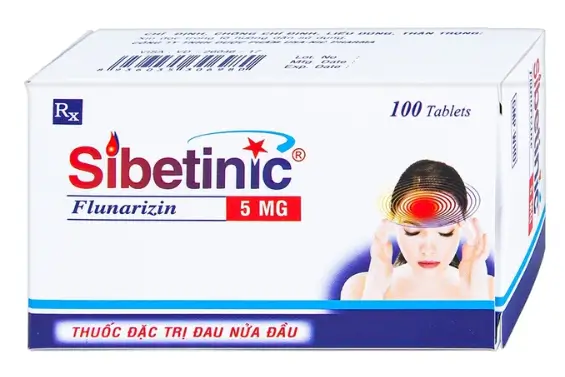 Thuốc Sibetinic đặc trị đau nửa đầu(10 vỉ x 10 viên)