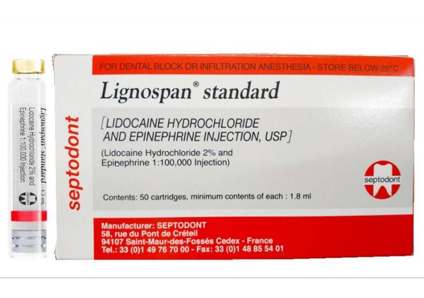 Thuốc tê Lignospan standard thuốc gây tê cục bộ