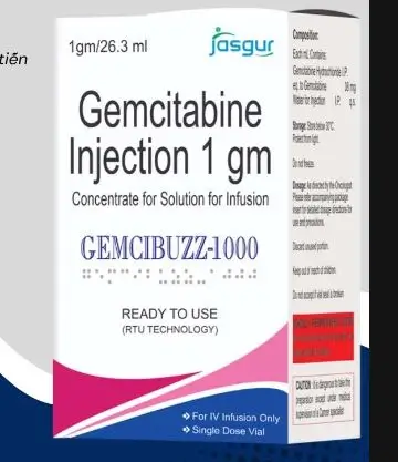 Thuốc tiêm GEMCIBUZZ-1000 (Gemcitabine 1 g) điều trị ung thư