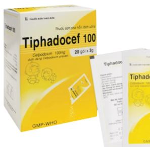 Thuốc Tiphadocef 100 Tipharco 20 gói x 3g