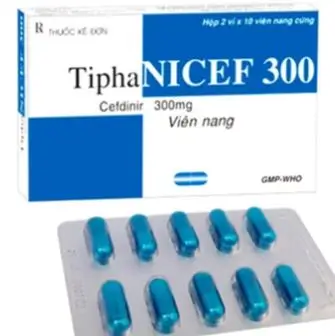 Thuốc TiphaNicef 300 Tipharco điều trị các nhiễm khuẩn thể nhẹ và vừa (2 vỉ x 10 viên)