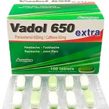 Thuốc Vadol 650 extra điều trị các cơn đau nhẹ