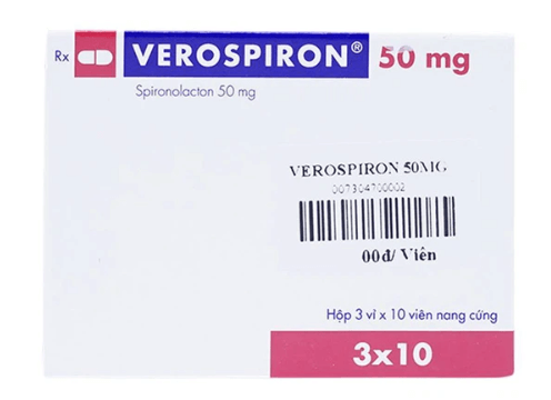 Thuốc Verospiron 50mg Gedeon điều trị tăng huyết áp (3 vỉ x 10 viên)