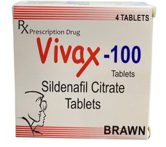 Thuốc Vivax-100 Brawn điều trị rối loạn cương dương ở nam giới