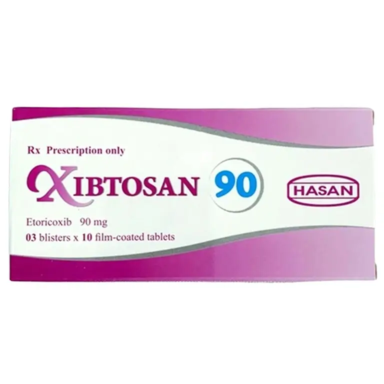 Thuốc Xibtosan 90 Hasan điều trị viêm xương khớp và viêm đa khớp dạng thấp (3 vỉ x 10 viên)