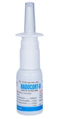 Thuốc xịt Hadocort-D Hà Tây điều trị các bệnh viêm mũi, viêm xoang (15ml)