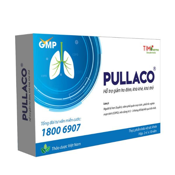 TPBVSK PULLACO – Hỗ trợ giảm ho đờm, khò khè, khó thở