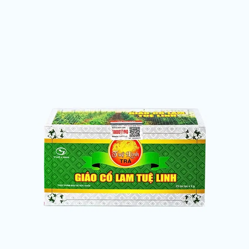 Trà Tuệ Linh Giảo Cổ Lam hỗ trợ giảm mỡ máu (Hộp 25 gói)