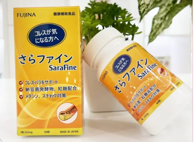 Viên Hỗ trợ ổn định mỡ máu Sarafine – Nhật Bản – 80 viên