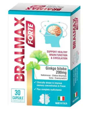 Viên uống bổ não Bralmax Forte Fobelife 2 vỉ x 15 viên