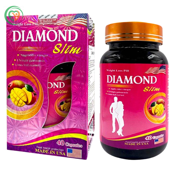 Viên uống Diamond Slim USA giảm cân, giảm mỡ bụng, chống lão hóa, làm đẹp da