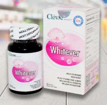 WHITEVER – HỖ TRỢ LÀM CHẬM QUÁ TRÌNH LÃO HÓA DA, GIÚP DA TRẮNG SÁNG