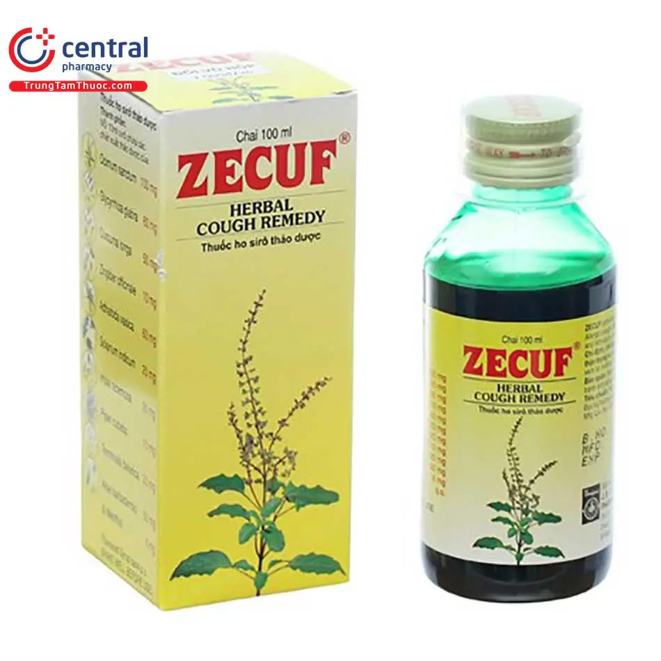 Zecuf Herbal Syrup hỗ trợ điều trị các chứng ho nói chung, ho gà giai đoạn đầu, ho do kích ứng và dị ứng, ho do viêm họng